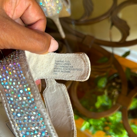 Steve Madden CARRIIE Crystal Bling Platform Ankle Strap Sandal Size 7.5 - Picture 4 of 4